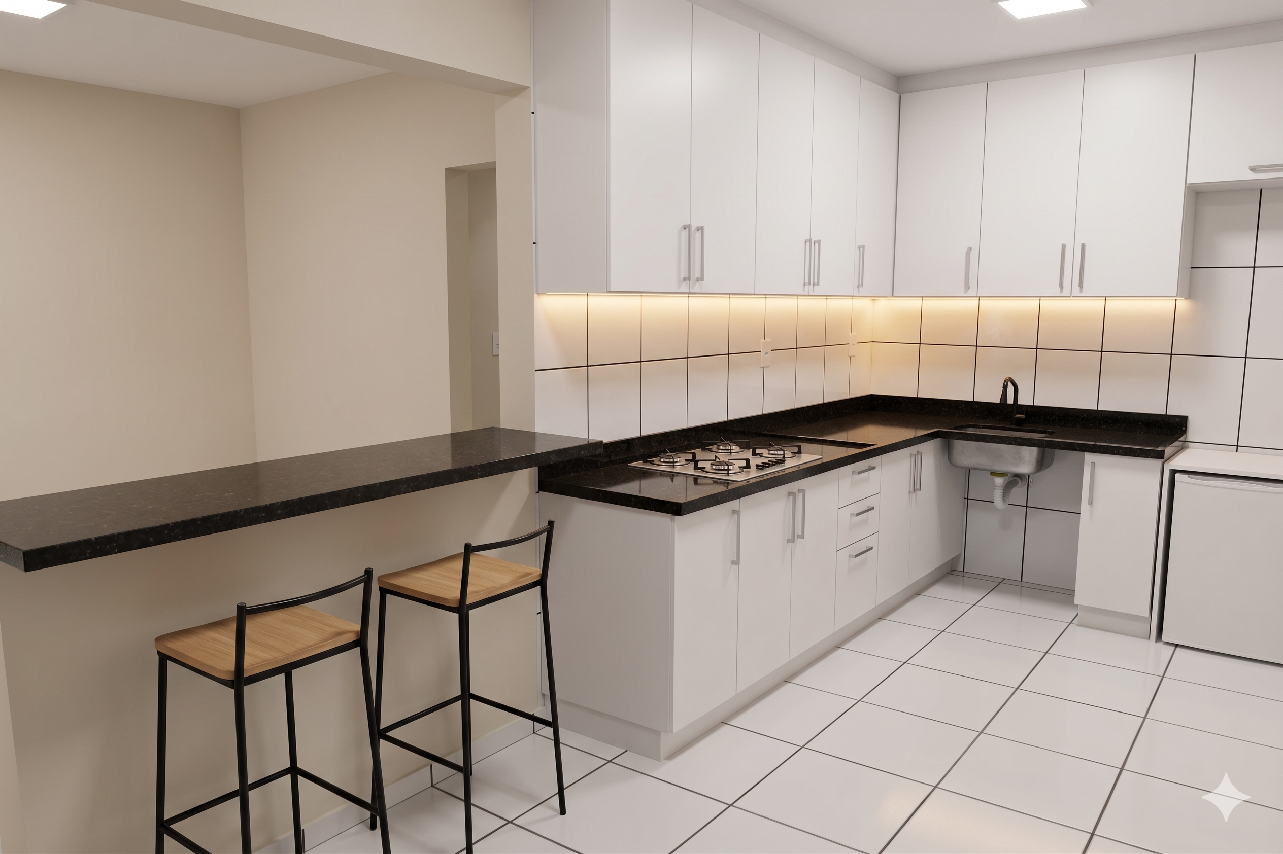 Cozinha decorada