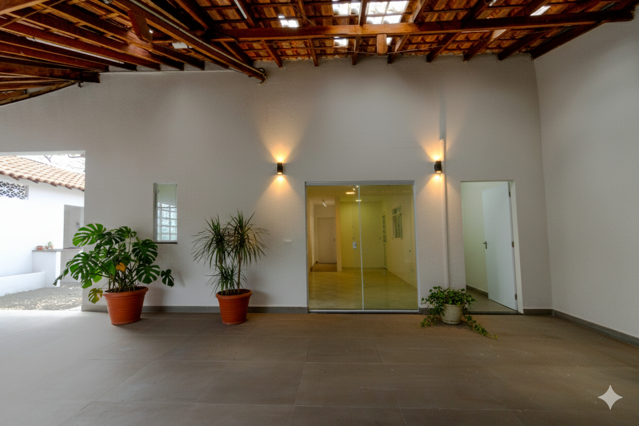 Área coberta decorada