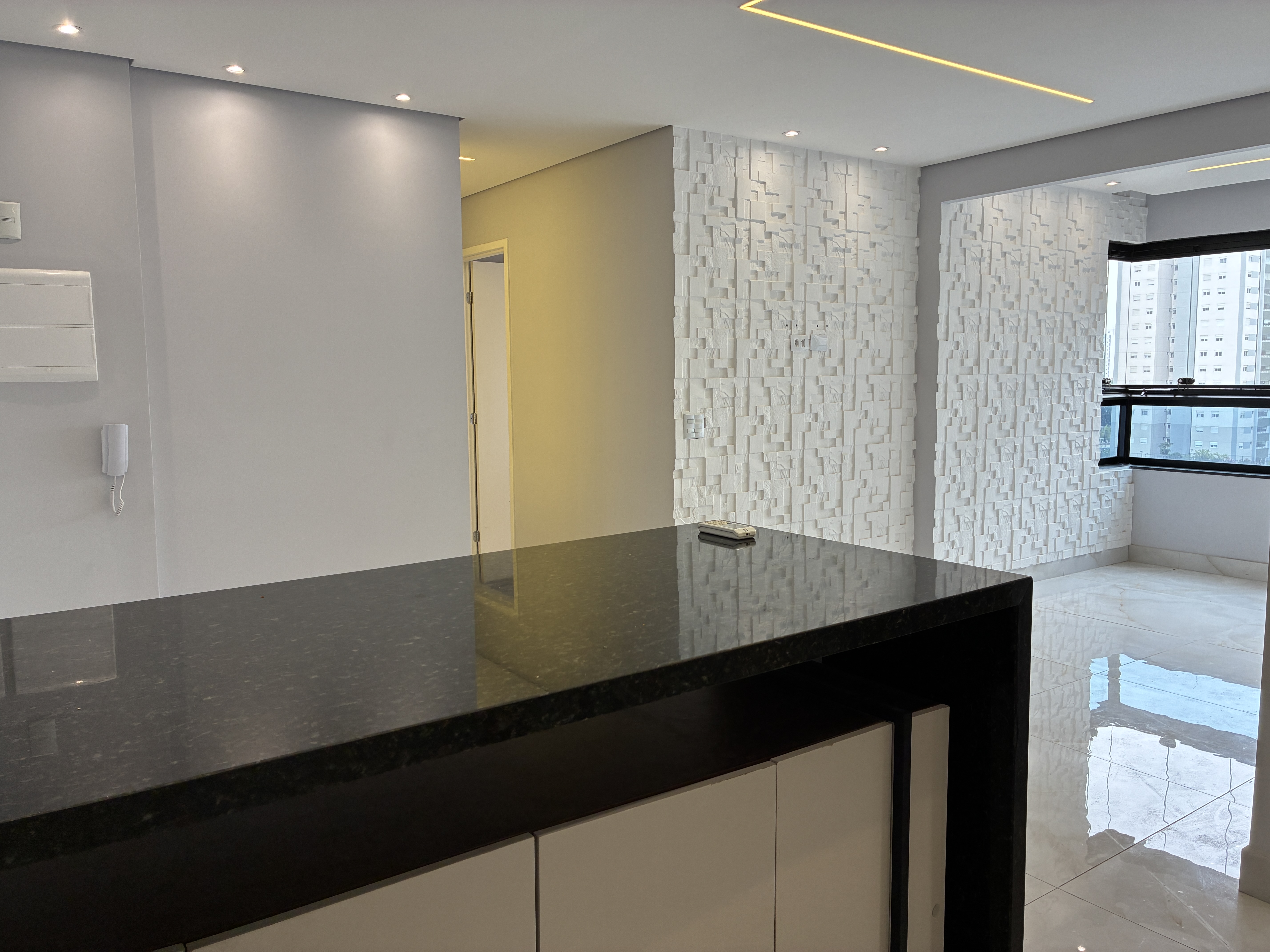 Cozinha — bancada e revestimento 3D