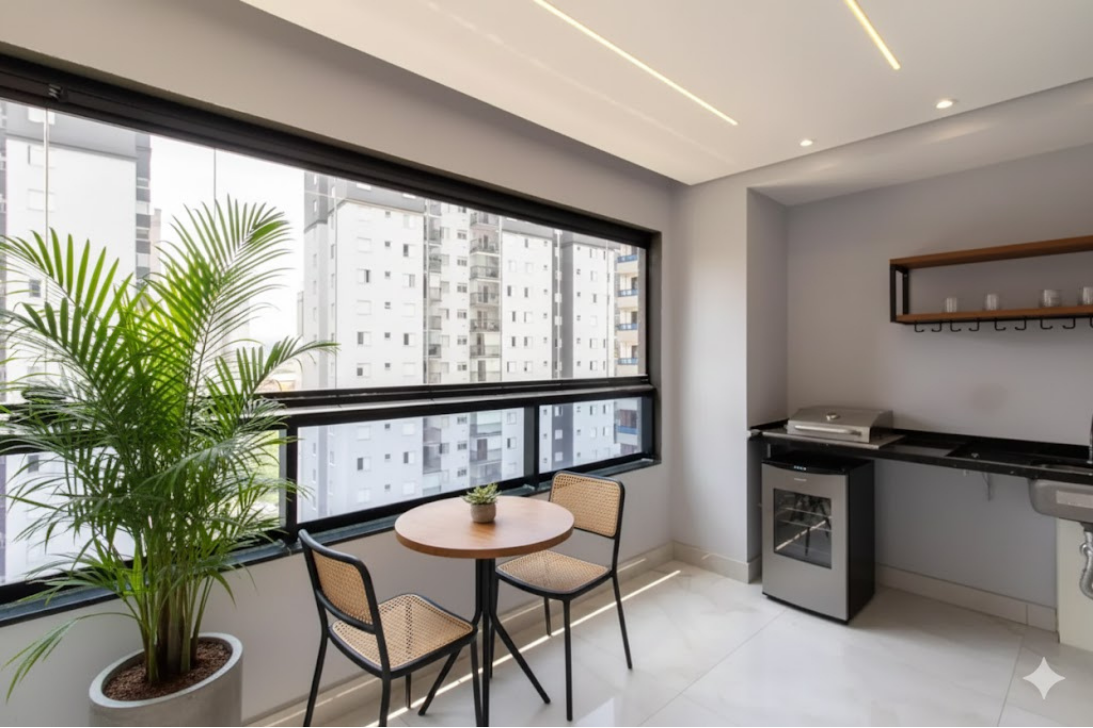 Varanda lounge decorada